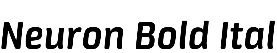 Neuron Bold Italic Font Download Free